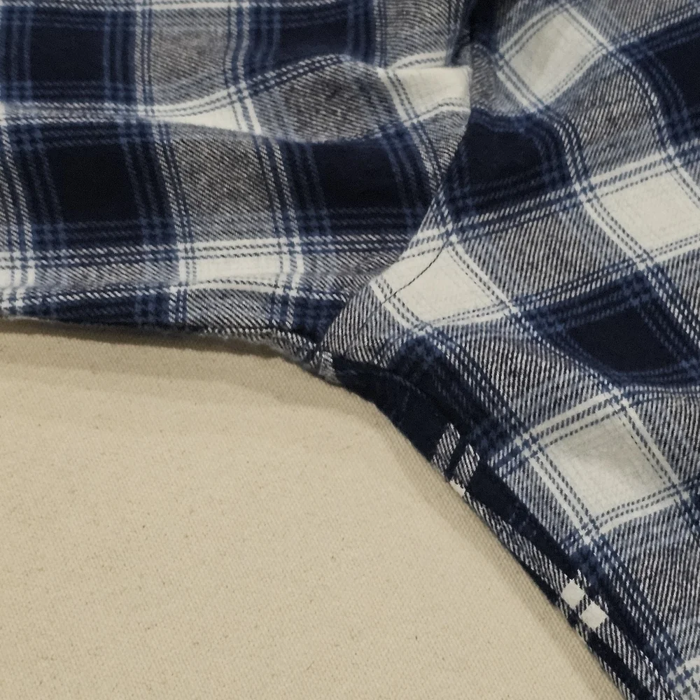 J. Crew Indigo Flannel Shirt L